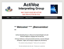 Tablet Screenshot of activoz.com
